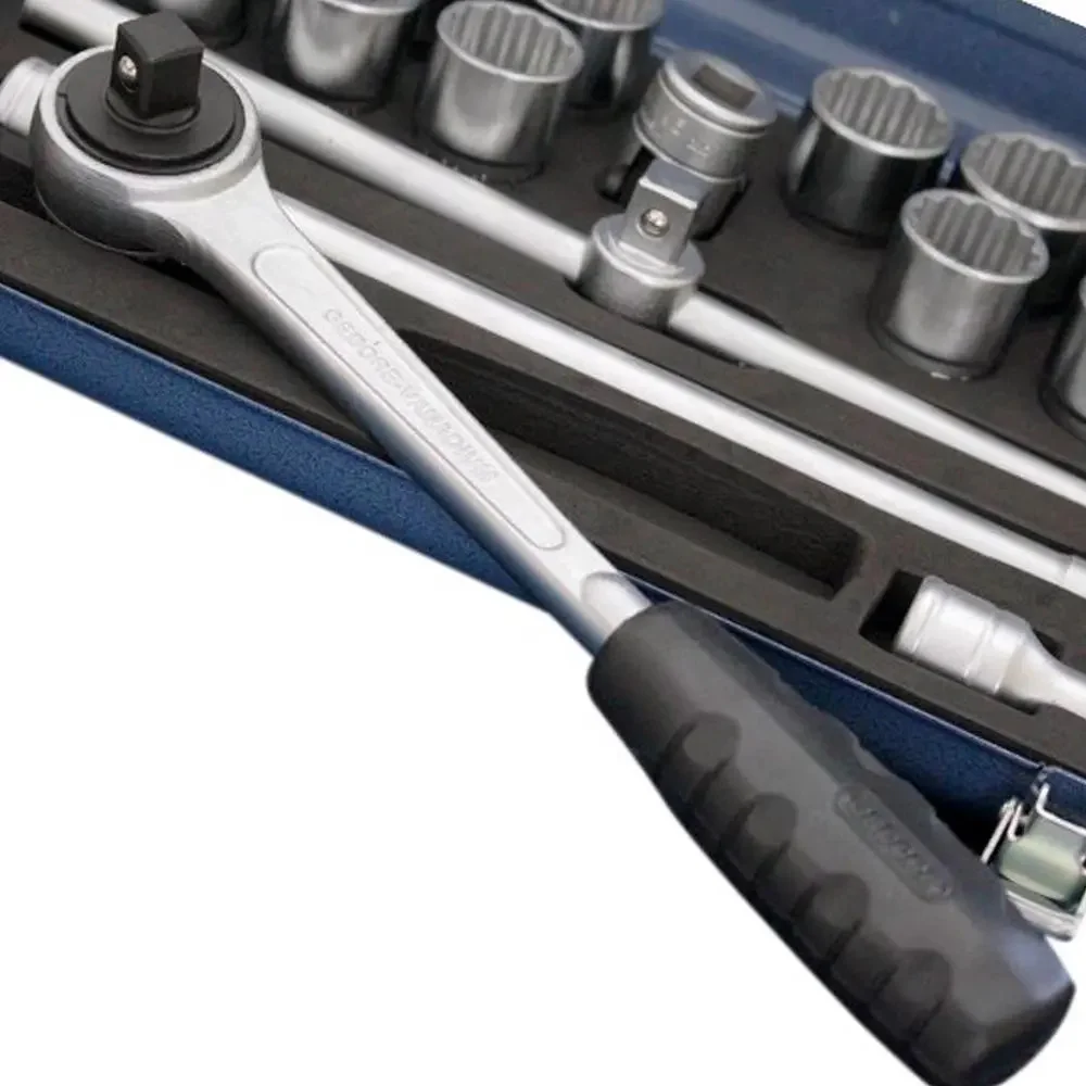 Jogo de Soquetes Estriados 1/2" 43 Peças 12 a 32Mm D19Pmu Gedore