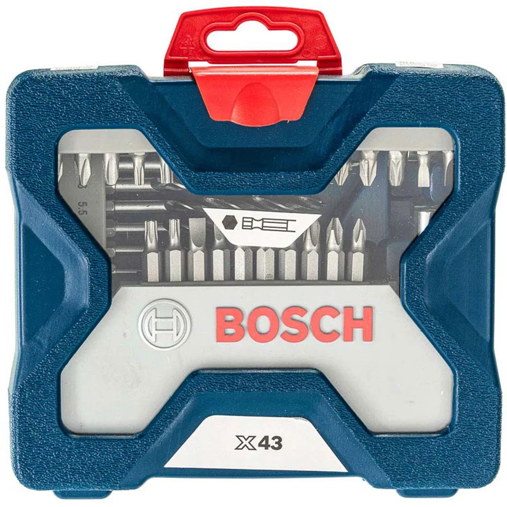 Kit de Pontas e Brocas para Parafusar e Perfurar com 43 Peças e Maleta - Bosch-2607017510-000