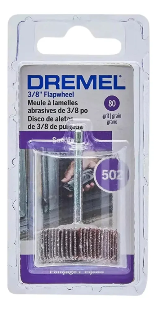 Lixa Rotativa Haste 3/8" Grão 080 Dremel 502