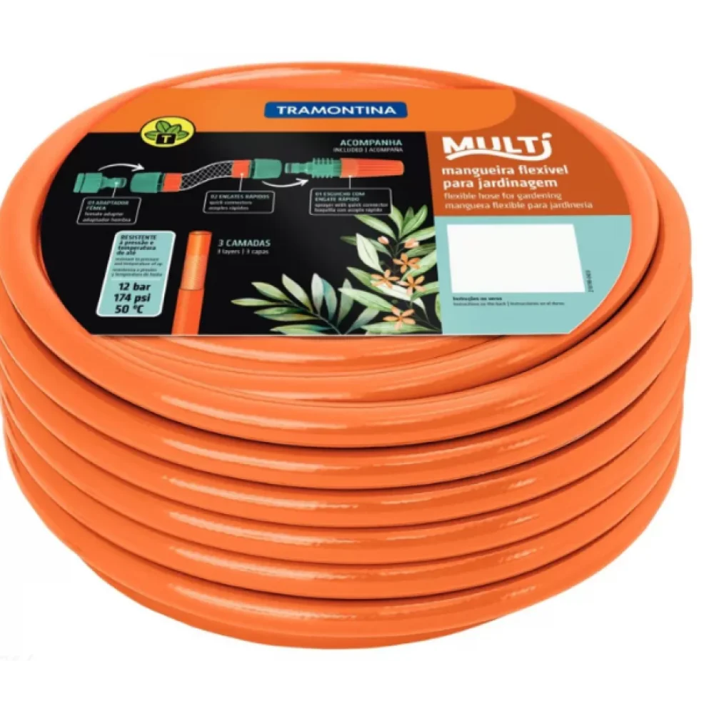 Mangueira Multi para Jardim 1/2 15M com Engate - Tramontina