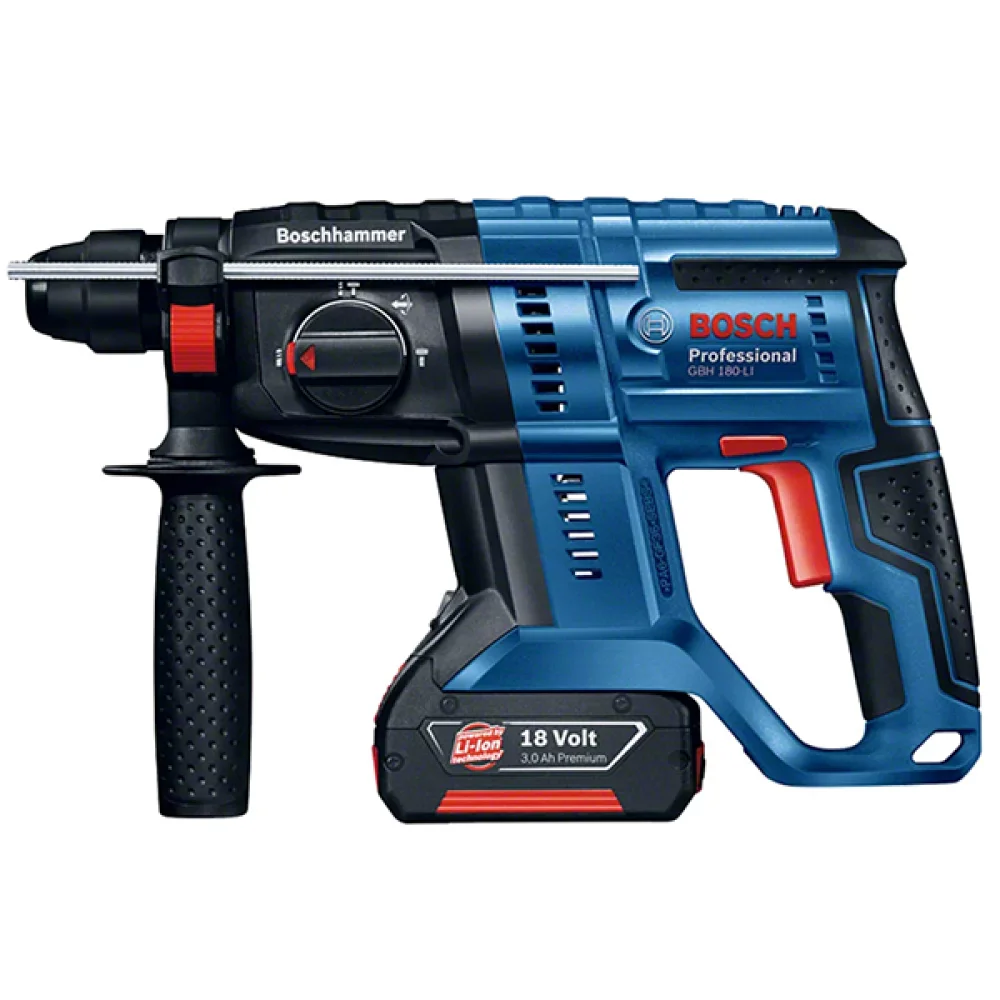 Martelete Perfurador Gbh 180-Li Sds Plus 18V Brushless com 2 Baterias e Maleta – Bosch