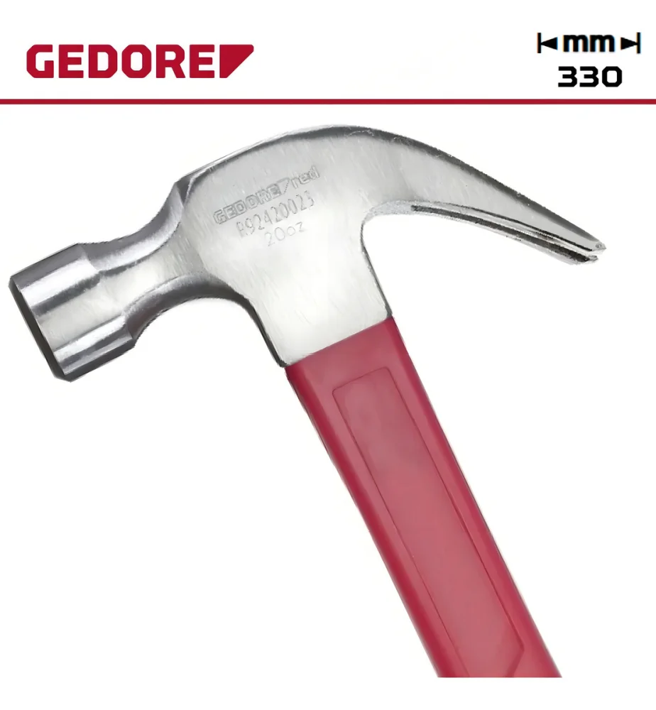 Martelo Unha 23Mm Cabo de Fibra Gedore Red – Alta Resistência Profissional