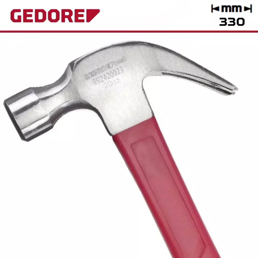 Martelo Unha Cabo de Fibra Gedore Red 25Mm