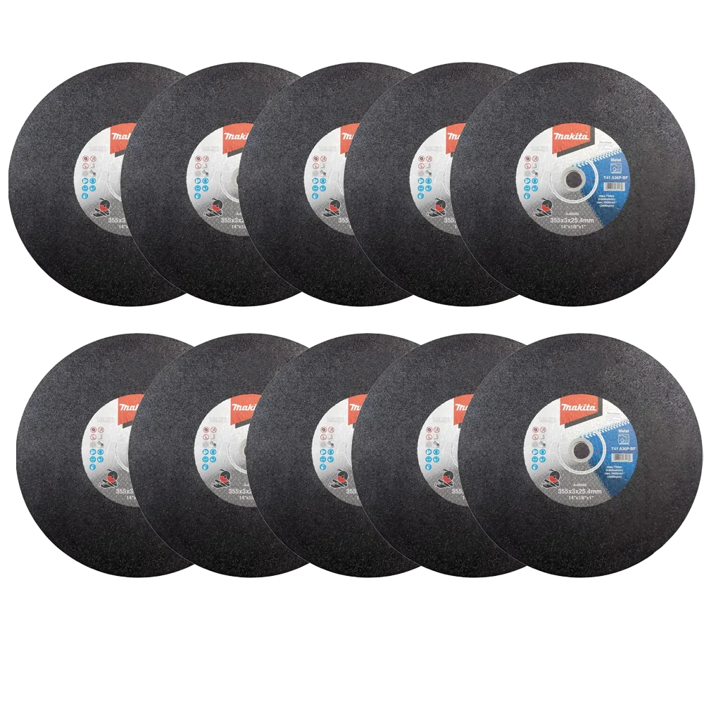 MKP Kit 10 Discos Corte Reto 14X1/8X1 A36 - MAKITA
