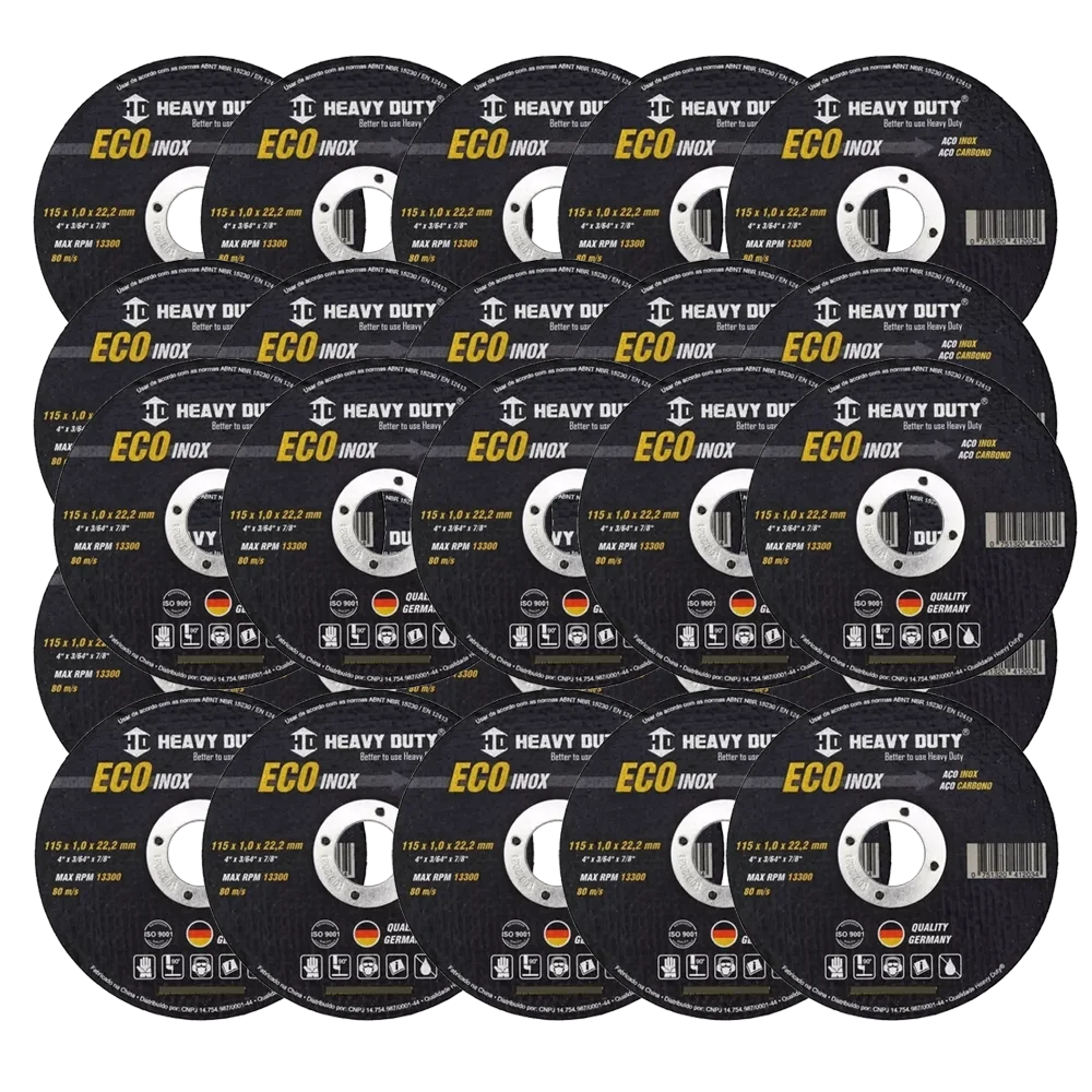 MKP Kit 25 Discos Corte Inox 4.1/2X1.0X7/8 ECOINOX - HEAVY DUTY