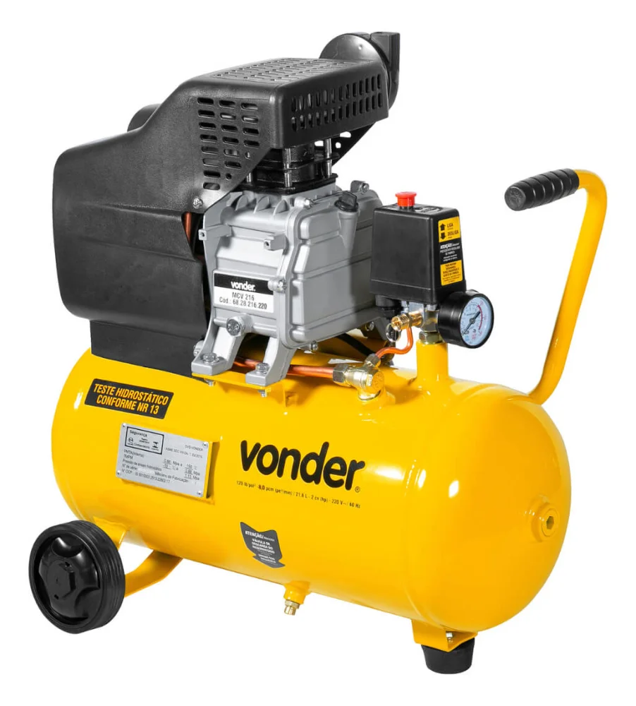 Motocompressor de Ar Vonder 8,0/21L 2Hp 220V - Vonder