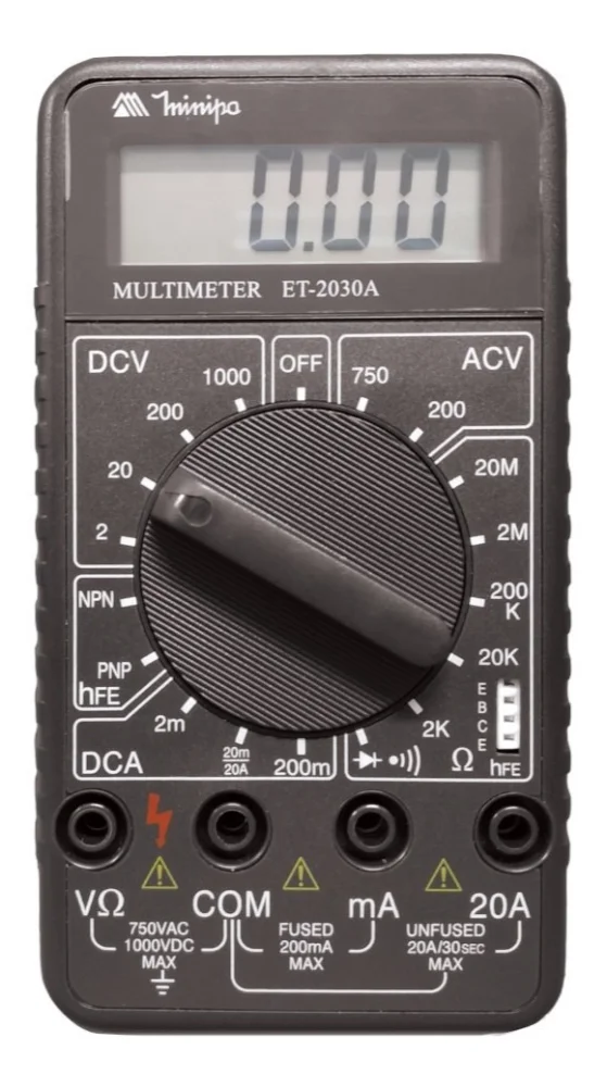 Multímetro Digital Minipa Et-2030A