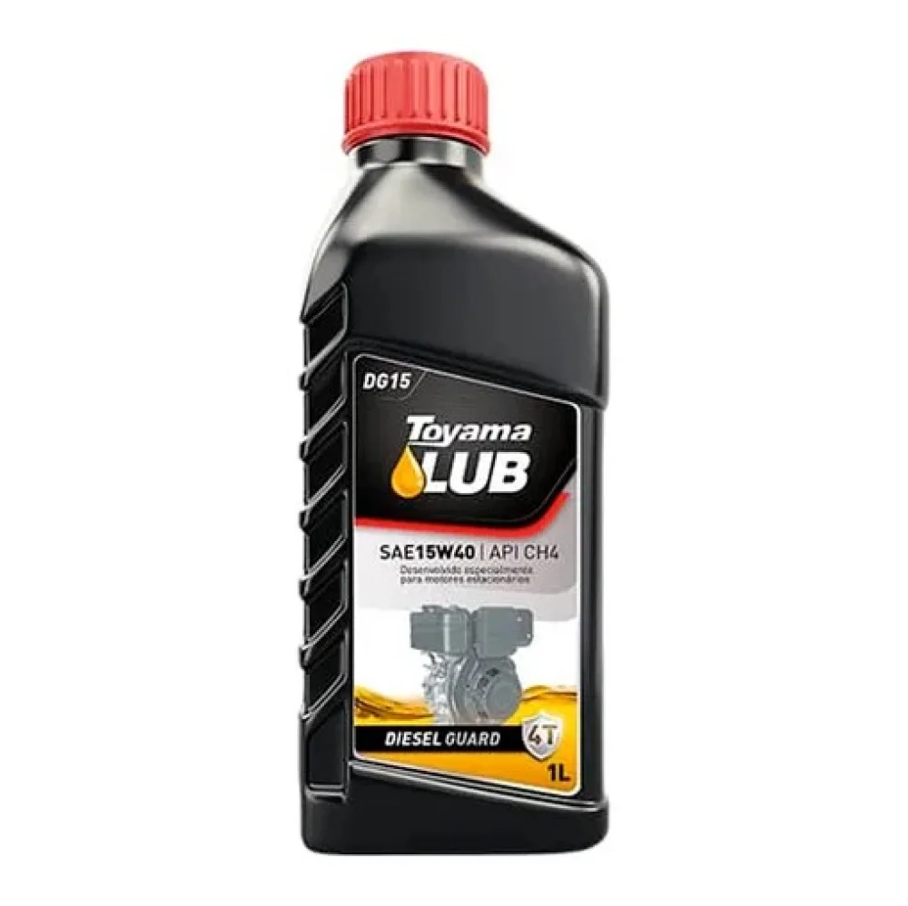 Óleo Lubrificante 15W-40 Ch-4 Toyama Dg15 para Motor Diesel 1 Litro