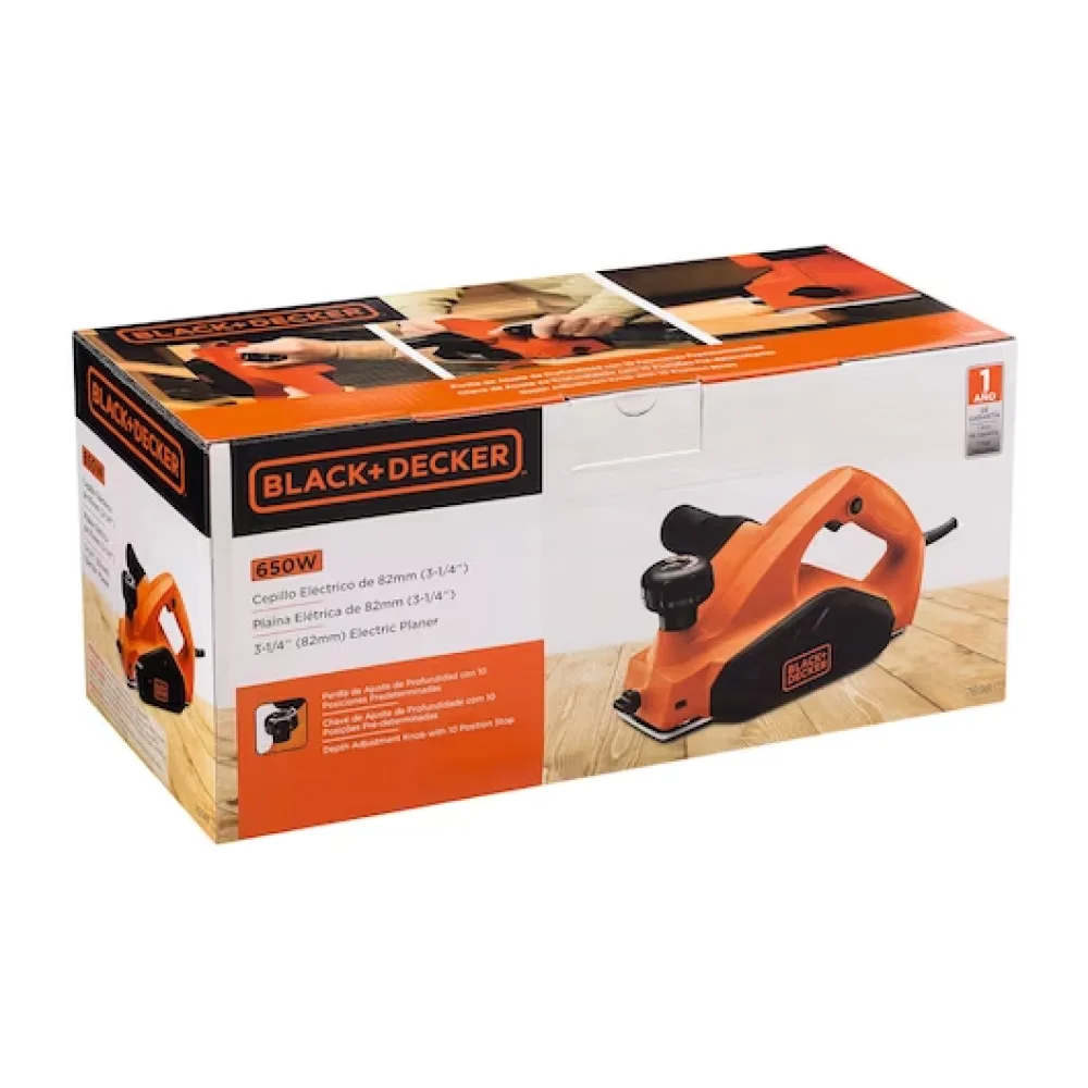 Plaina Elétrica de 3.1/4 Pol. 650 W - Blackdecker-7698