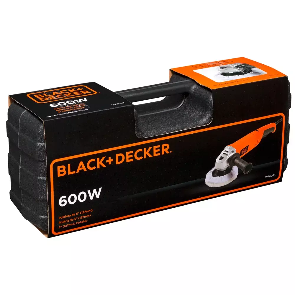 Politriz e Lixadeira 5 600W com Maleta - Black & Decker