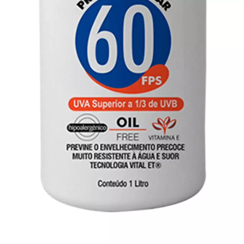 Protetor Solar Fps 60 1/3 Uva 1 Litro - Nutriex