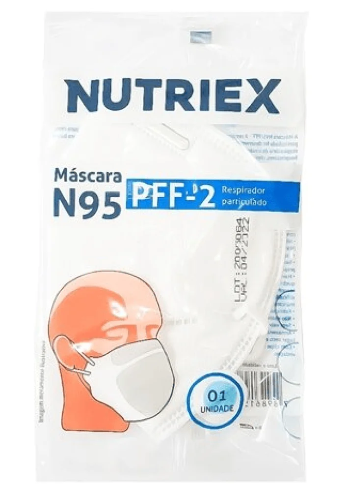 Respirador Pff2 sem Válvula N. 95/ Nutriex