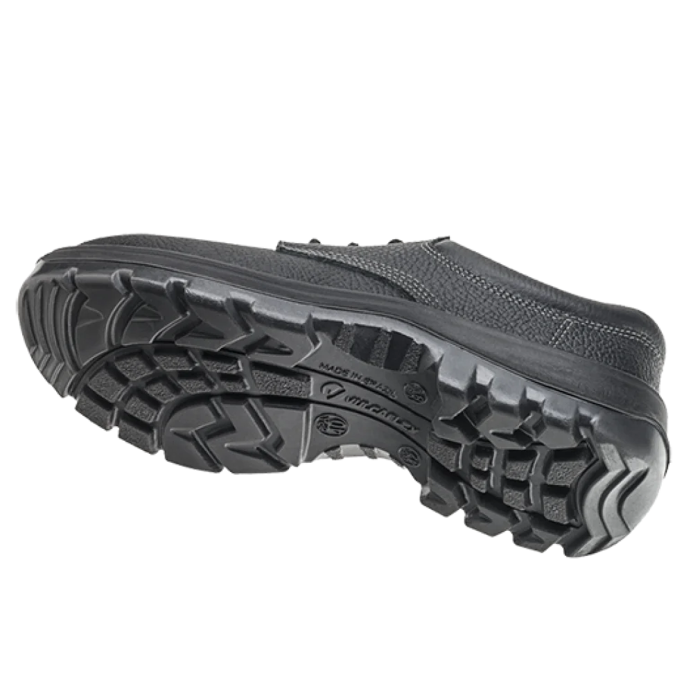 Sapato de Raspa com Cadarço Preta com Biqueira Pvc, Tamanho 45 10Vs48-Bp 43336/vulcafle