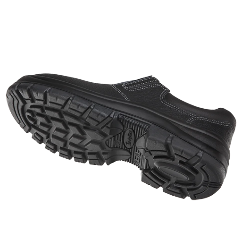 Sapato de Raspa Pu Bi Elástico, Cor Preta sem Biqueira, Tamanho 37 11Sft48 /Safet Flex