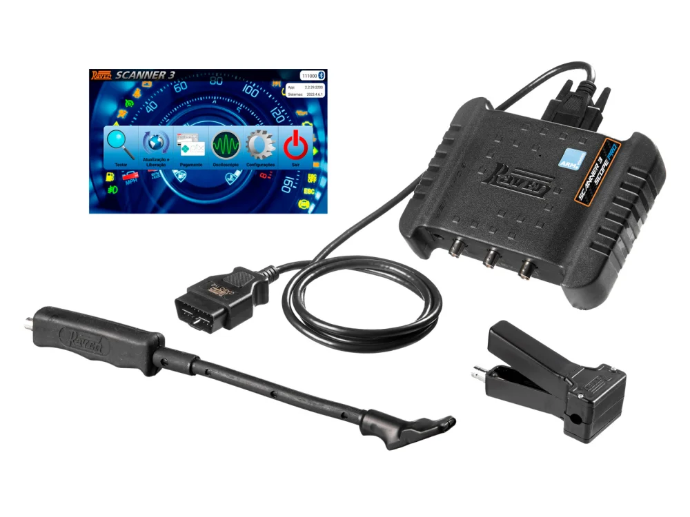 Scanner 3 Scope Pro (Versão sem Tablet) + Kit Diesel Leve- Raven 108931