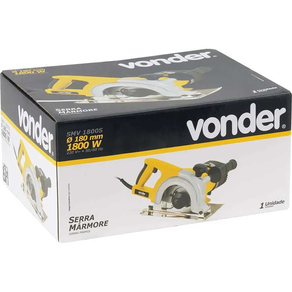 Serra Mármore, 1.800 W, Smv 1800S sem Disco 220 V~ Vonder