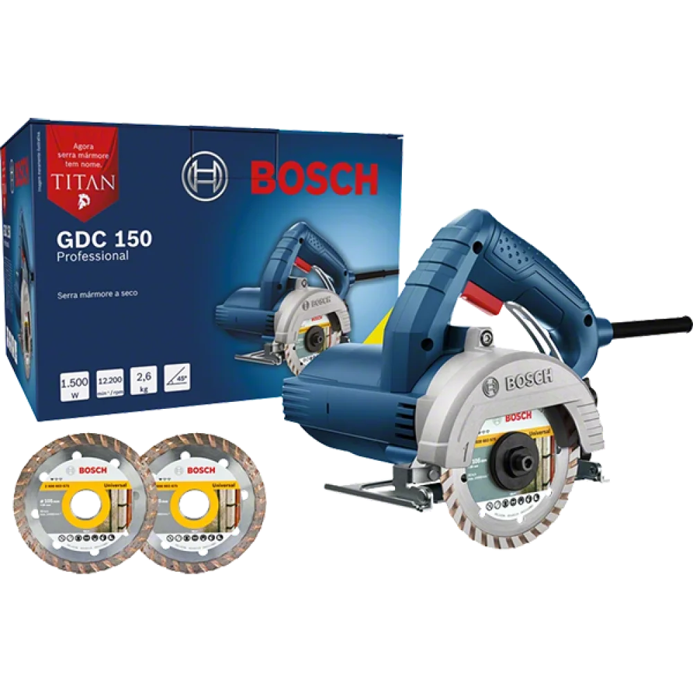 Serra Mármore 5 1500W 220V sem Disco Gdc 150 Titan/Bosch