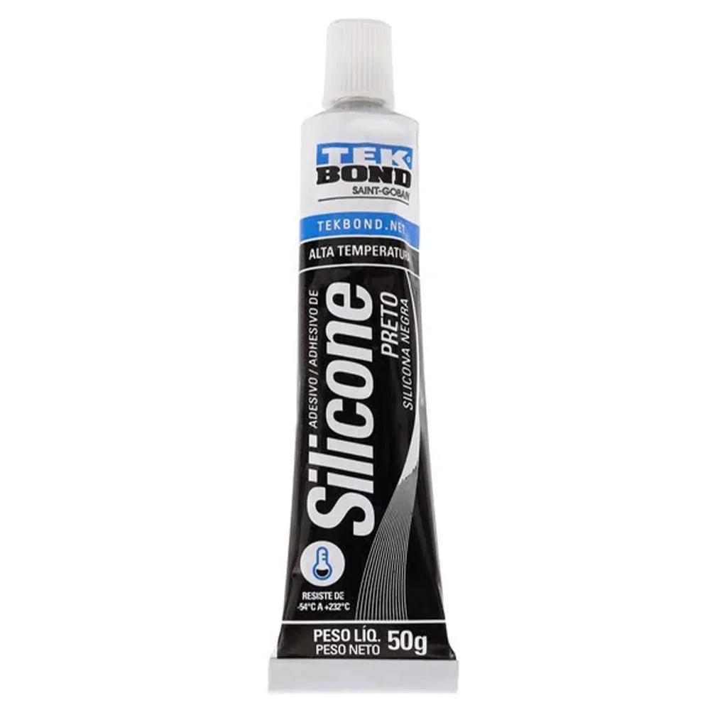 Silicone Acetico A.temp.preto 50Gr /Tek Bond