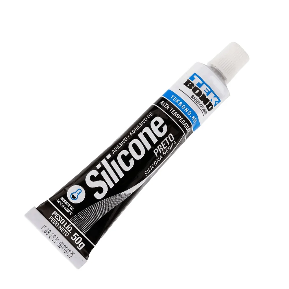 Silicone Acetico A.temp.preto 50Gr /Tek Bond
