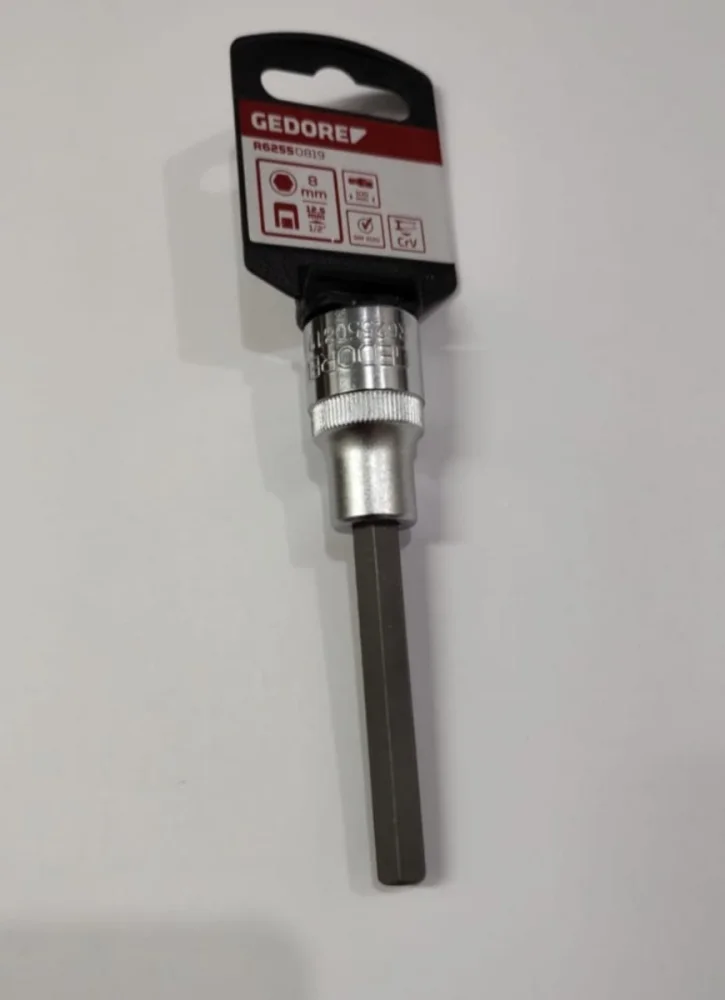 Soquete Allen Encaixe 1/2" Longo 8Mm Gedore Red