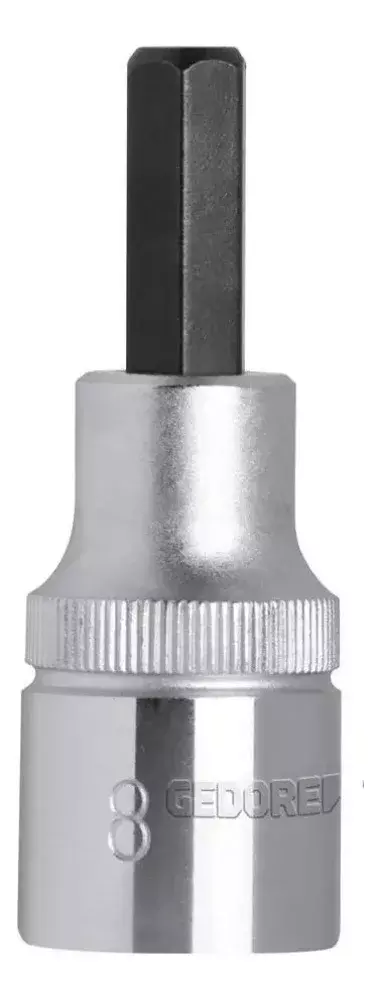 Soquete Allen Encaixe 1/2" X 6 MM Gedore Red
