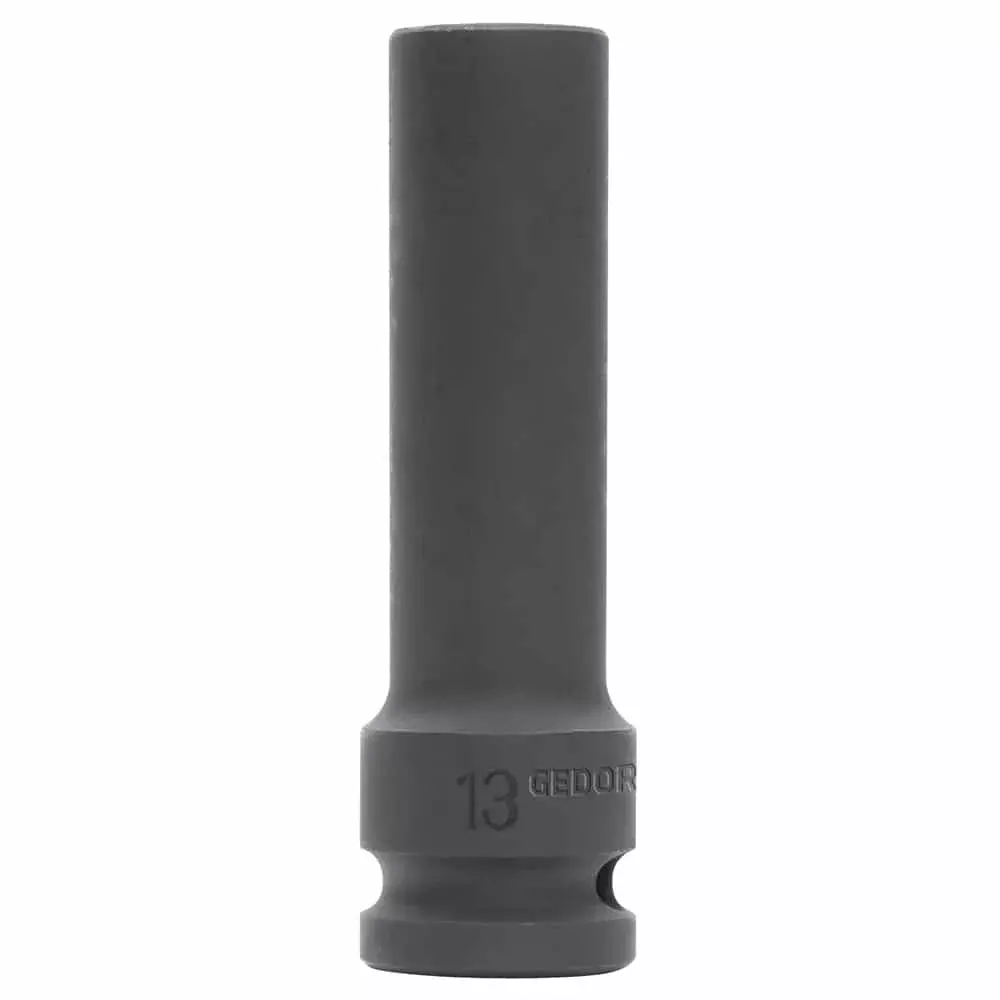 Soquete de Impacto Sextavado Longo Encaixe 1/2" X 17 MM Gedore Red