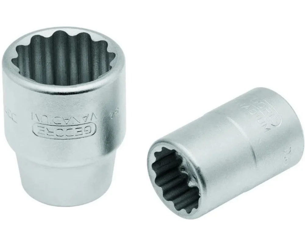 Soquete Estriado de 38Mm Encaixe de 3/4"" D32-38Mm Gedore