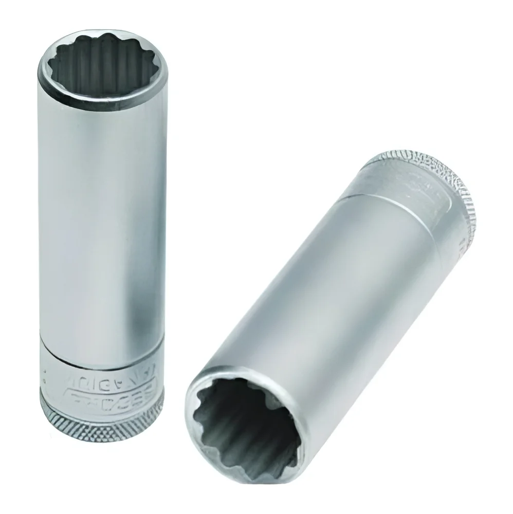 Soquete Estriado Longo de 30Mm Encaixe de 1/2 D19L-30Mm Gedore
