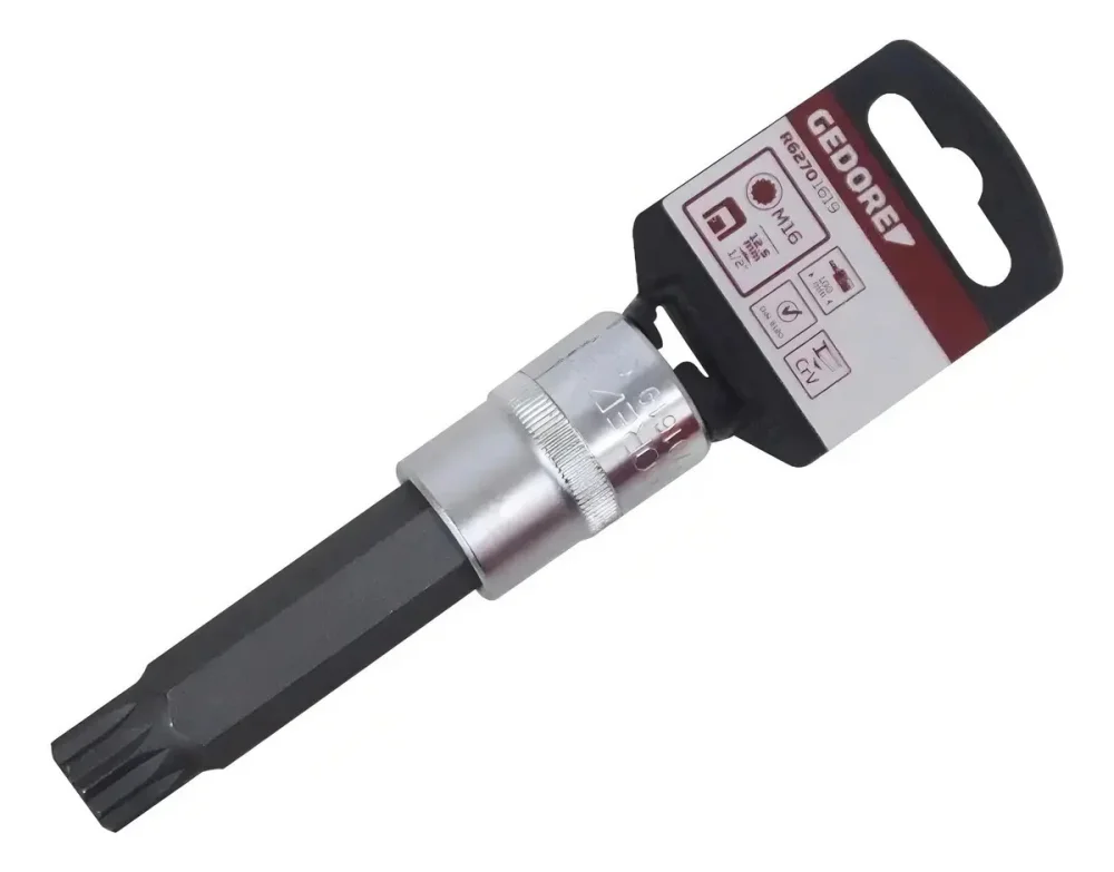 Soquete Multidentado Enc 1/2 Longo M16 / Gedore Red