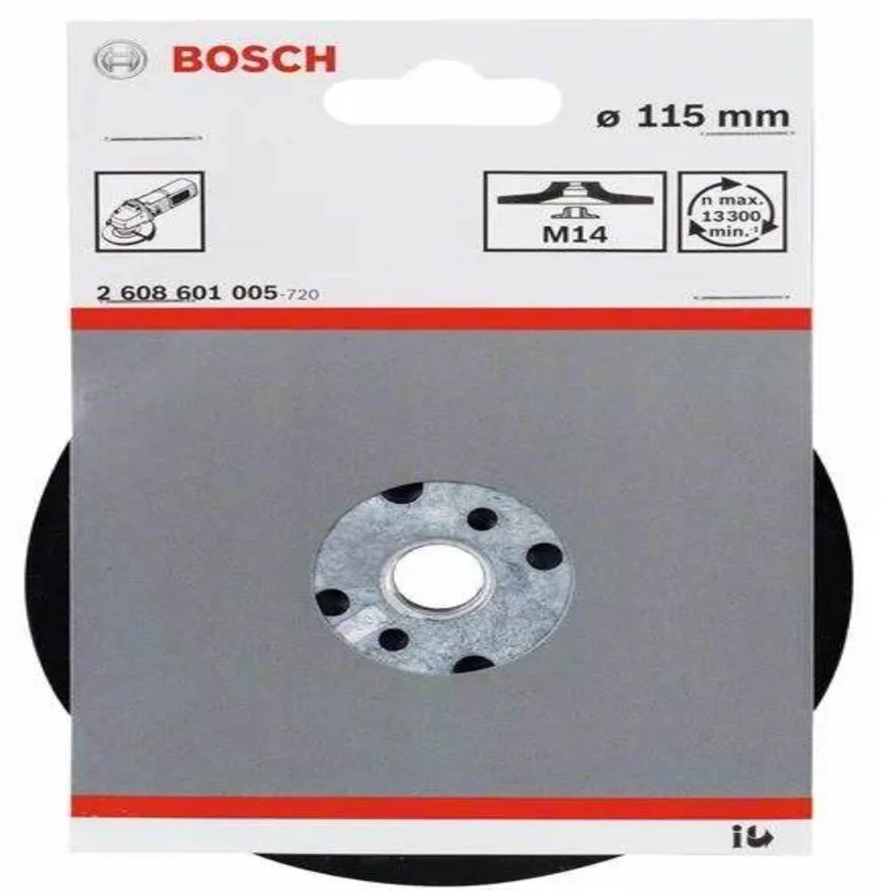 Suporte P/Disco Lixa C/Velcro e Porca 5 - Bosch