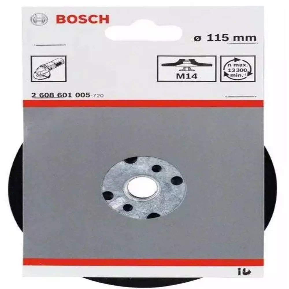 Suporte P/Disco Lixa C/Velcro e Porca 5 - Bosch