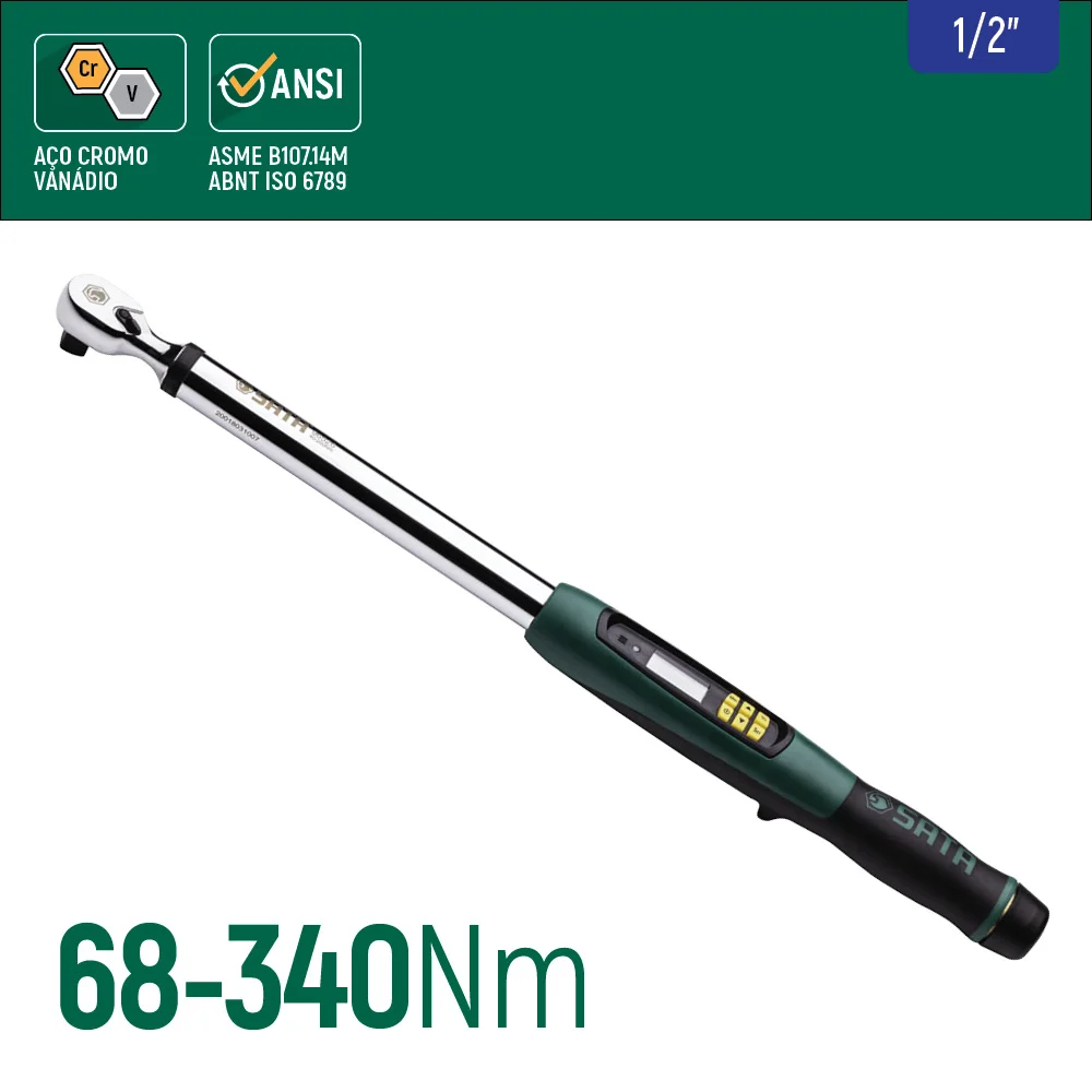 Torquímetro Digital 1/2" 68-340Nm St96527Sc - Sata