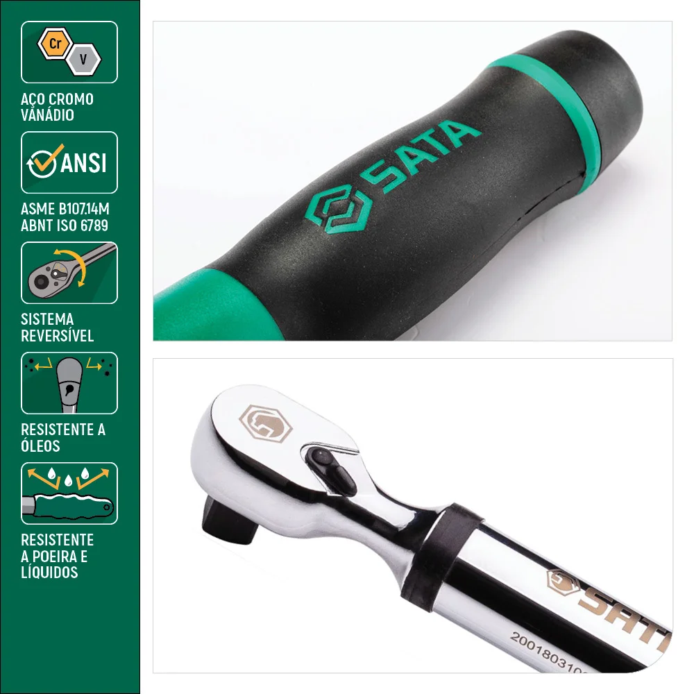 Torquímetro Digital 1/2" 68-340Nm St96527Sc - Sata