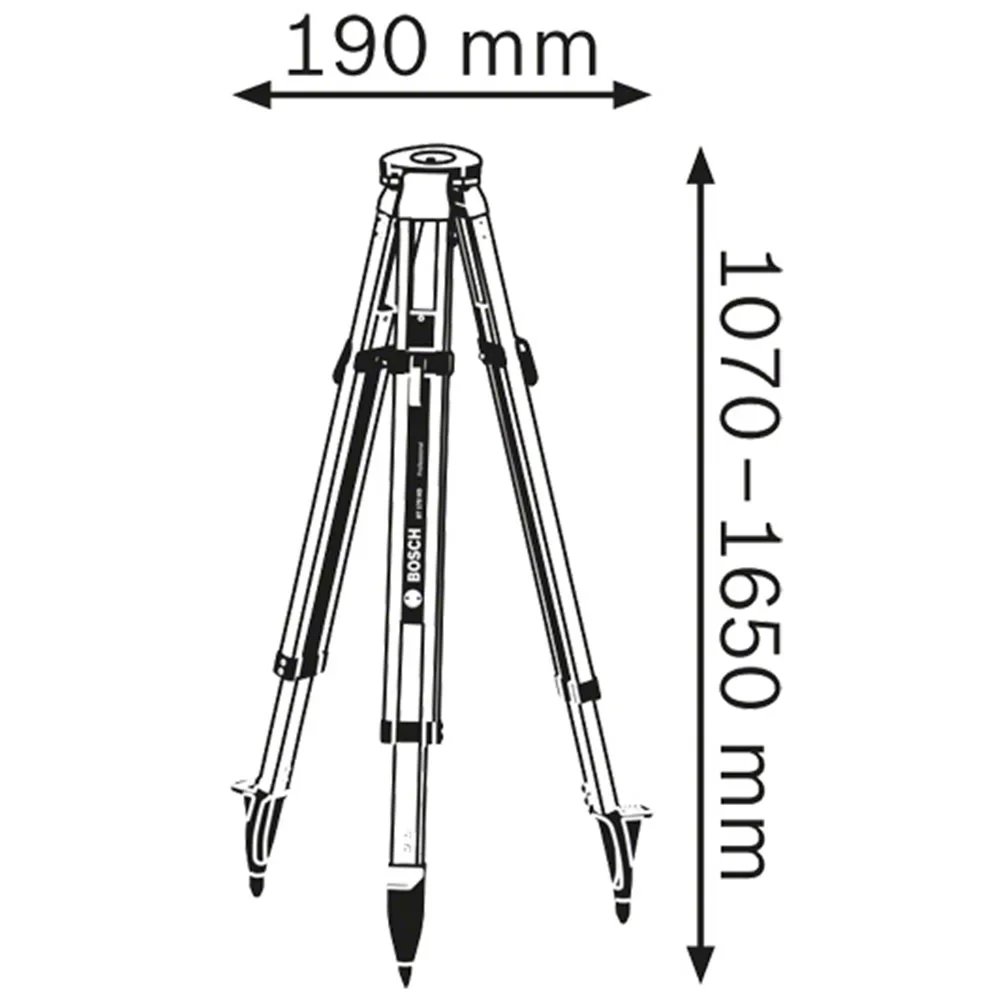Tripé para Nível Laser Bt 170 Hd Rosca 5/8" - Bosch