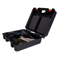 Caixa Plástica para Ferramentas com 2 Estojos Presto