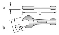 Chave Fixa de Bater 46 MM Gedore