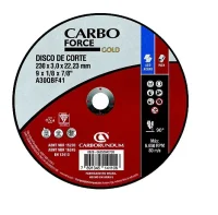 Disco de Corte Carborundum Carboforce 9 X 1/8 X 7/8 para Aço
