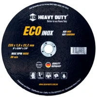 Disco de Corte Heavy Duty Ecoinox 9 X 19 MM X 7/8 para Inox