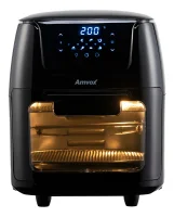 Fritadeira Elétrica Air Fryer Amvox 12 L 1700 W Painel Digital Iluminação Suporte Frango