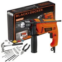Furadeira 1/2 550W com Maleta e 82 Acessï¿½Rios Hd555K88 Black+Decker