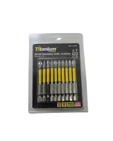 Jogo de Bits Phillips Ph2 70Mm 10 Peç - Titanium