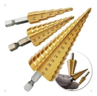 Jogo de Brocas Escalonadas 3 Peças - Titanium