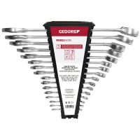 Jogo de Chaves Combinadas 16 Peç 1/4 a 1.1/4 Gedore Red