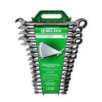 Jogo de Chaves Combinadas com Catraca de 8 a 24Mm com 16 Peças - Belzer