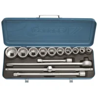 Jogo de Soquete Estriado com Encaixe 3/4" 22-50Mm 14 Peças 017203 Gedore