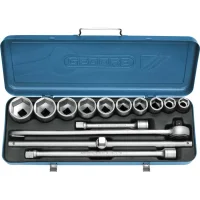 Jogo de Soquete Sextavado com Encaixe 3/4" 22-50Mm 14 Peças 017503 Gedore