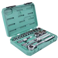 Jogo Soquetes Estriados de 1/2 com 18 Peç St09203Sj Sata