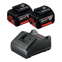 Kit Bosch 2 Baterias de Lítio Gba 18V e Carregador Bivolt 18V
