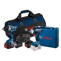 Kit com 2 Chaves de Impacto GDS 18V + 2 Bat + Carregador e Bolsa - Bosch