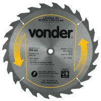 Lâmina de Serra Circular Videa 350Mm X 30Mm 24 Dentes Vonder